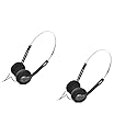 2Pcs Retro Over-Ear Headphone,Vintage Feelings Underwire Headphones,Retro Lightweight Earphones,Hi-Fi Stereo Earphone Headset,Headphone,for Most…