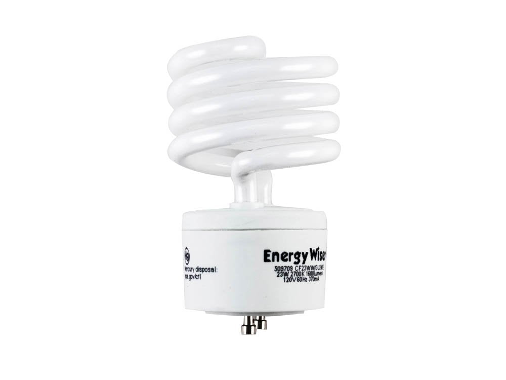 Bulbrite 509709 CF23WW/GU24/E 23W Energy Wiser Compact Fluorescent T3 Coil, Twist and Lock GU24 Base, 100W Equivalent, Warm White