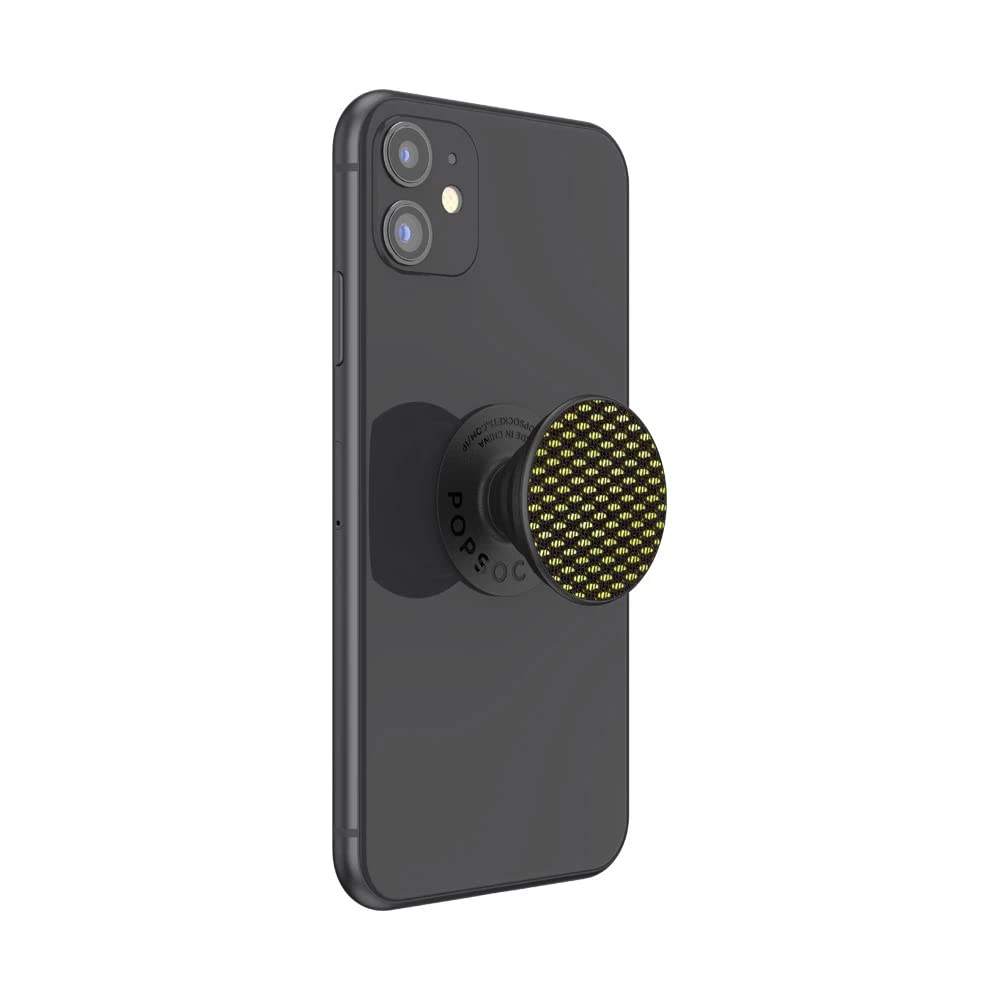 PopSockets Phone Grip with Expanding Kickstand, Playful PopGrip - Mesh Neon Green