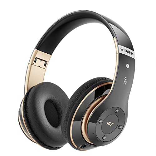 Falebare Bluetooth Headphones Over Ear, 6S Wireless Headphones Wired with 6 EQ Modes, 40 Hours Playtime Foldable HiFi Stereo Headset with Microphone…