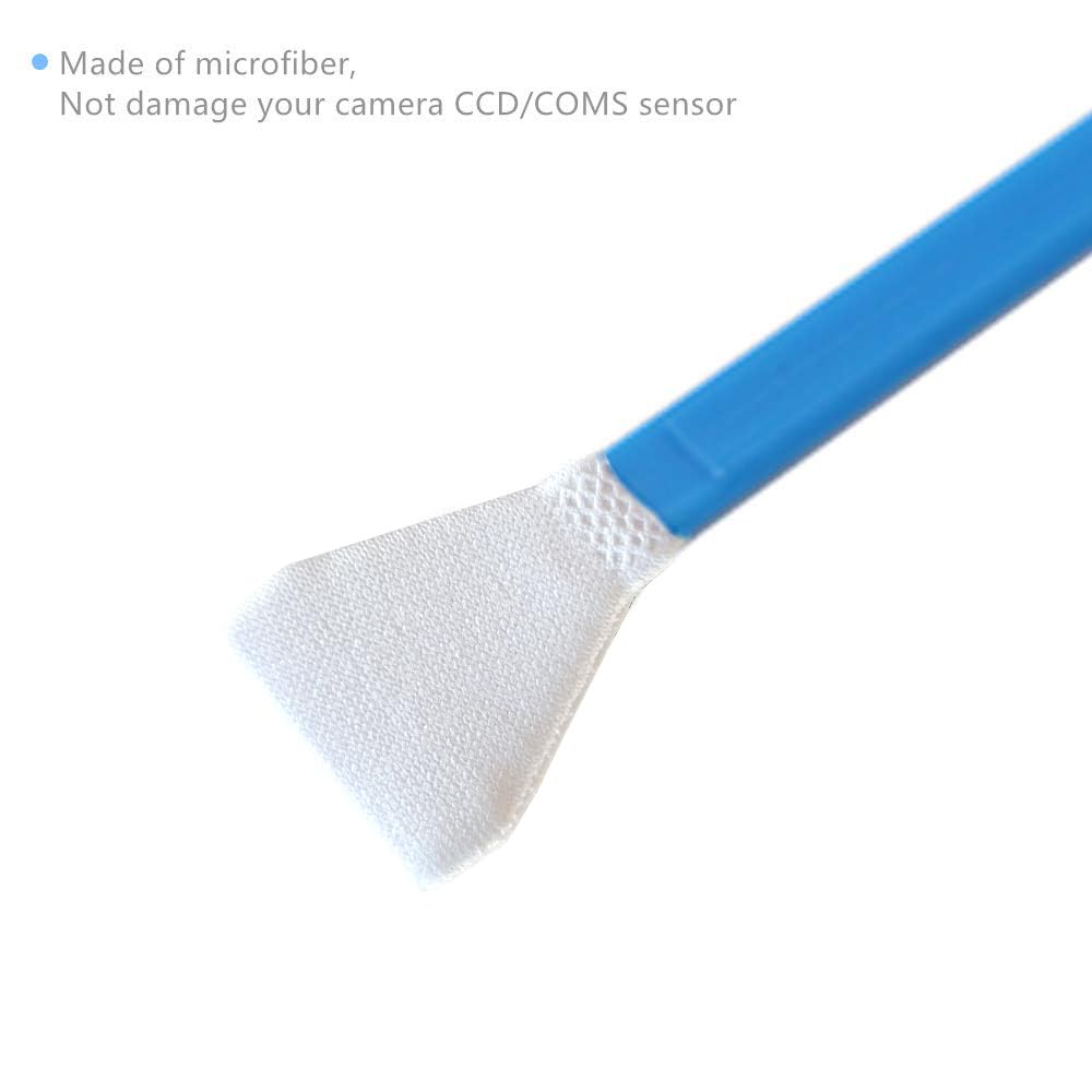 SANHOOII Dry APS-C Sensor Cleaning Swabs (CCD/CMOS), 20pcs 16mm DSLR or SLR Mirrorless Digital Camera Cleaning kit (No senrsor Cleaning Solution)