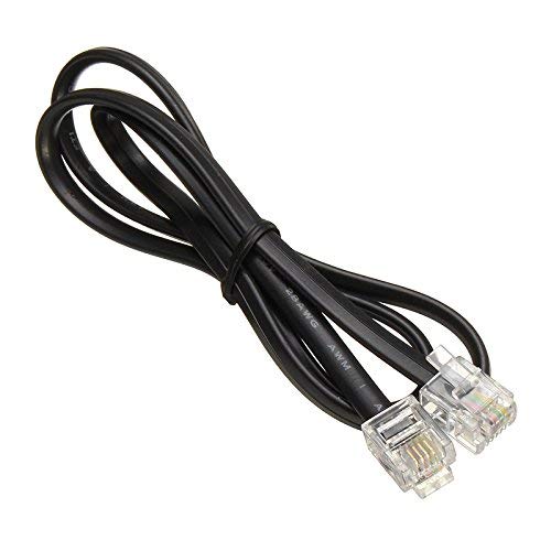 NEORTX RJ11 to RJ11 Cable 5ft, 1.5 Meters Phone Cord Telephone Line Extension Cord Cable Wire Male to Male 6P4C Modular Plug for Landline Telephone