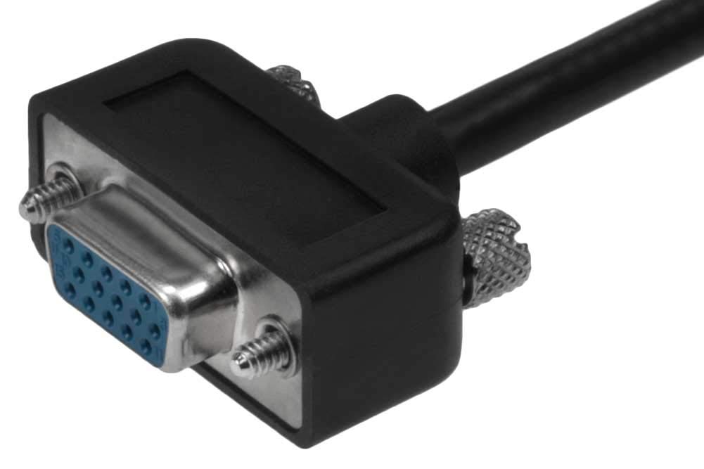 SF Cable, 10ft Ultra Slim SVGA Cable with Ferrites HD15 M/F Triple Shielded