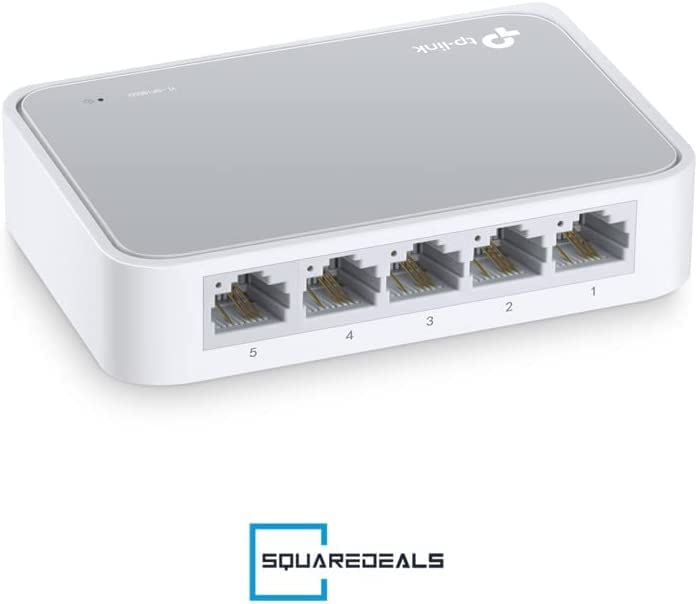 Learning Resources TL-SF1005D TP-Link 5-Port Fast Ethernet Unmanaged Switch | Plug and Play | Desktop