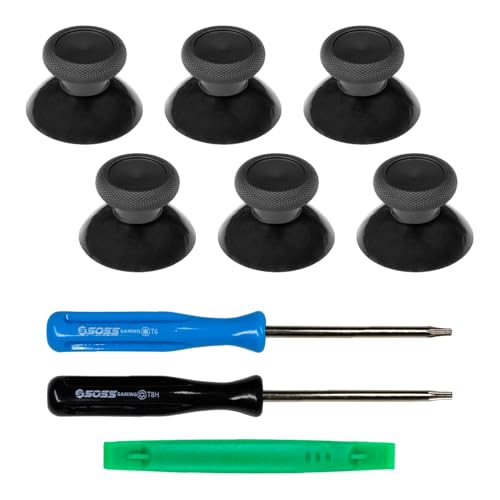 Xbox One Controller Joystick Replacement - 6PCS Thumbsticks Analog Thumb Sticks Parts - Ultra Durable with T6 and T8h Repair Screwdriver Kit for Xbox