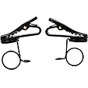 Shure RK183T1 Single Mount Tie-Clips For MX183, MX184, MX185, Wl183, Wl184, & Wl185, Set of 2, Black