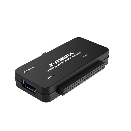 X-MEDIA XM-UB2235S USB 2.0 to IDE SATA Adapter Converter | External Hard Disk Reader/Adapter | Support 2.5/3.5-Inch HDD/SSD Hard Disk Drive