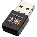 USB WiFi Adapter, AC600 Mbps Dual Band 2.4/5Ghz Wireless USB Mini WiFi Network Adapter 802.11 Mini Wireless for Laptop/Desktop/PC, Support Desktop