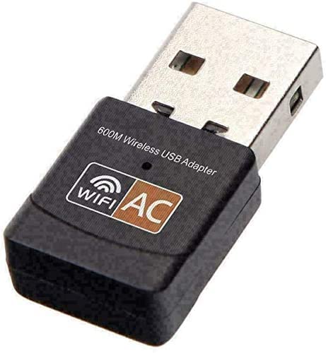 USB WiFi Adapter, AC600 Mbps Dual Band 2.4/5Ghz Wireless USB Mini WiFi Network Adapter 802.11 Mini Wireless for Laptop/Desktop/PC, Support Desktop