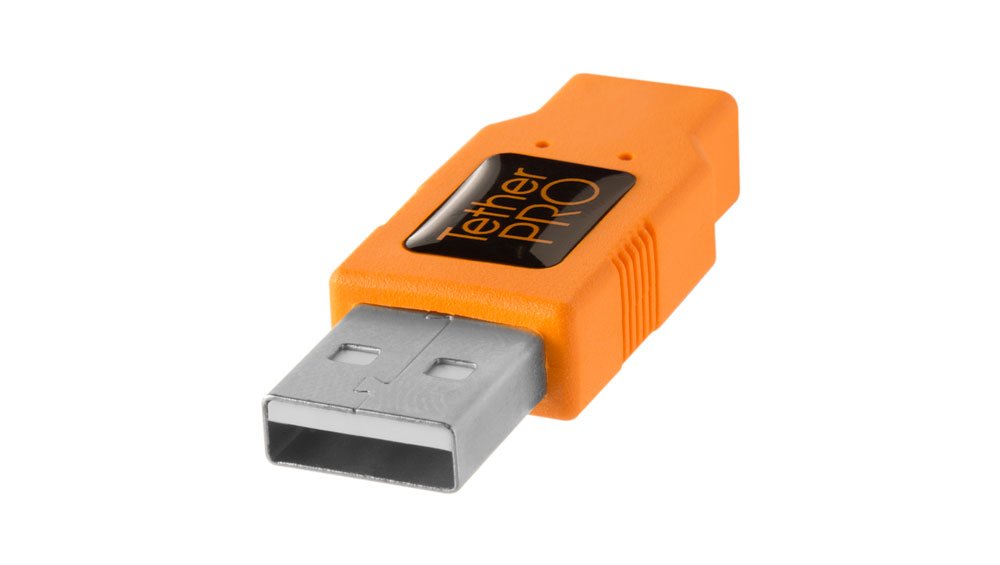 Tether Tools TetherPro USB 2.0 to USB Female Active Extension Cable Cable | for Fast Transfer Between Camera and Computer | High Visibility Orange |