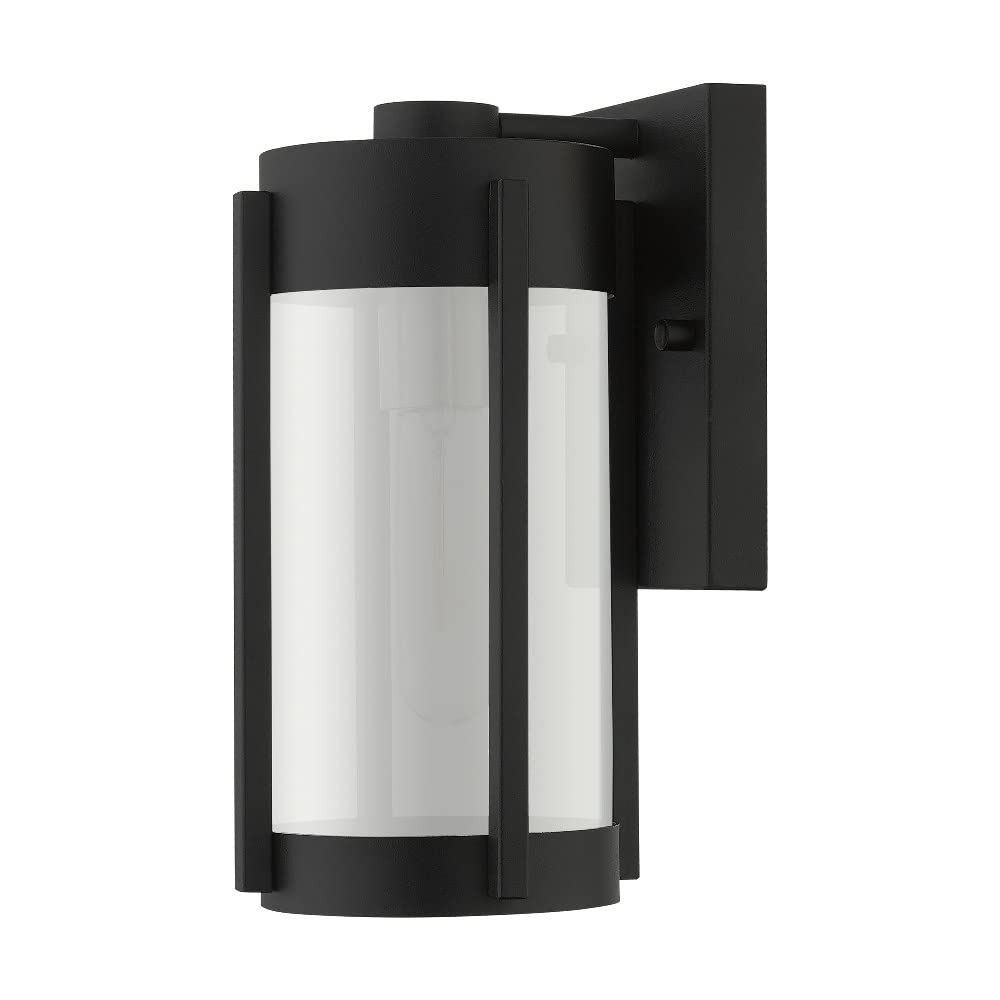 Livex Lighting 22380-91 1 Light Brushed Nickel Outdoor Wall Lantern