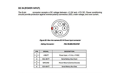 Red Epic Scarlet D-tap to 1B FHJ 6 Pin Female Spring Power Cable for Red Scarlet Epic Camera
