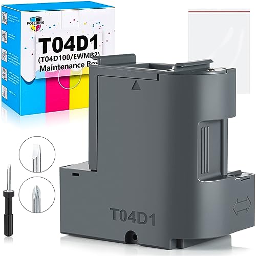 Poschink T04D1 T04D100 Ink Maintenance Box for ET-15000 ET-3750 ET-3760 WF-2860 ET-4760 ET-3850 ET-4850 XP-5100 ET-3710 ET-5150 ET-3830 ET-M1000