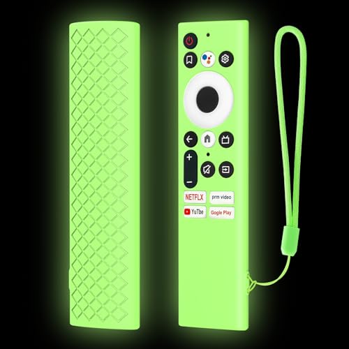 LEFXMOPHY Glow Case for Skyworth 55Q20 TC9010 TC9012 RHA-T2 Remote Control Silicone Cover Protective Sleeve Glow in Dark?Lime Green