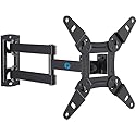 Pipishell Full Motion TV Wall Mount for Echo Show 21/15 and 13-43 Inch Flat Curved Screen TVs & Monitors, Max VESA 200x200mm up to 44lbs, TV Mount