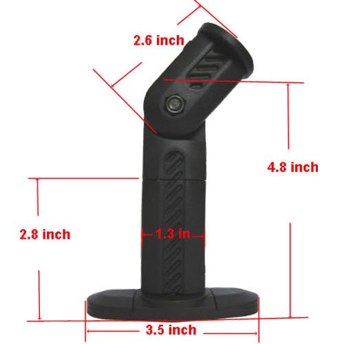 VideoSecu 4 Black Deluxe Universal Speaker Mounts/Brackets for Walls and Ceilings 1YQ