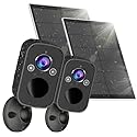 Rraycom 2K Security Camera Wireless Outdoor, Solar Camera with Color Night Vision, AI Motion Detection with Spotlight&Siren, 2-Way Audio, Cloud/SD