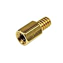StarTech.com 6-32 Brass Motherboard Standoffs for ATX Computer Case - 15 Pack, TAA (STANDOFF632)
