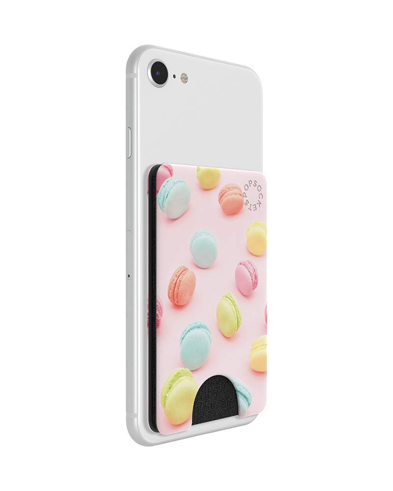 PopSockets Phone Wallet, Phone Card Holder, No Grip Wallet - Macaroons