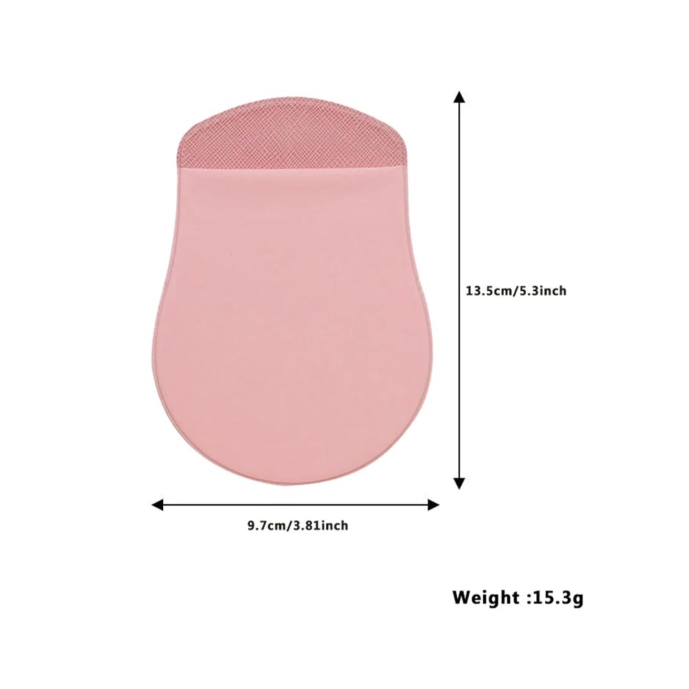 Slim Adhesive Mouse Case Universal Case Protective Pouch for Magic Mouse Compatible with Computer Laptop Office Home Pink
