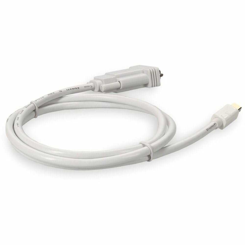 AddOn 3ft Mini-DisplayPort 1.1 Male to VGA Male White Cable For Resolution Up to 1920x1200 (WUXGA)