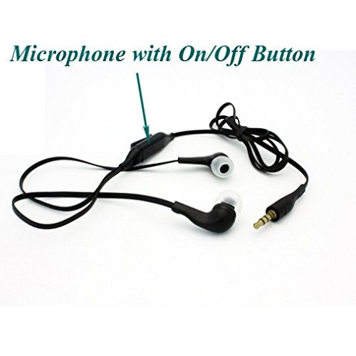 Sound Isolating Headset Flat Wired Hands-Free Earphones Earbuds w Mic for Verizon LG Google Nexus 5 - Verizon LG K8 V - Verizon LG Lancet - Verizon…
