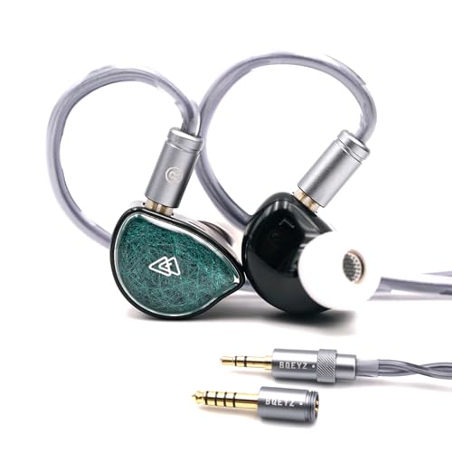 BQEYZ NI HiFi Gaming In-Ear Monitor Wired Earphone Ceramic Composite Vibration Membrane Headphones 3.5mm/4.4mm Detachable Wired Earbuds for Gaming