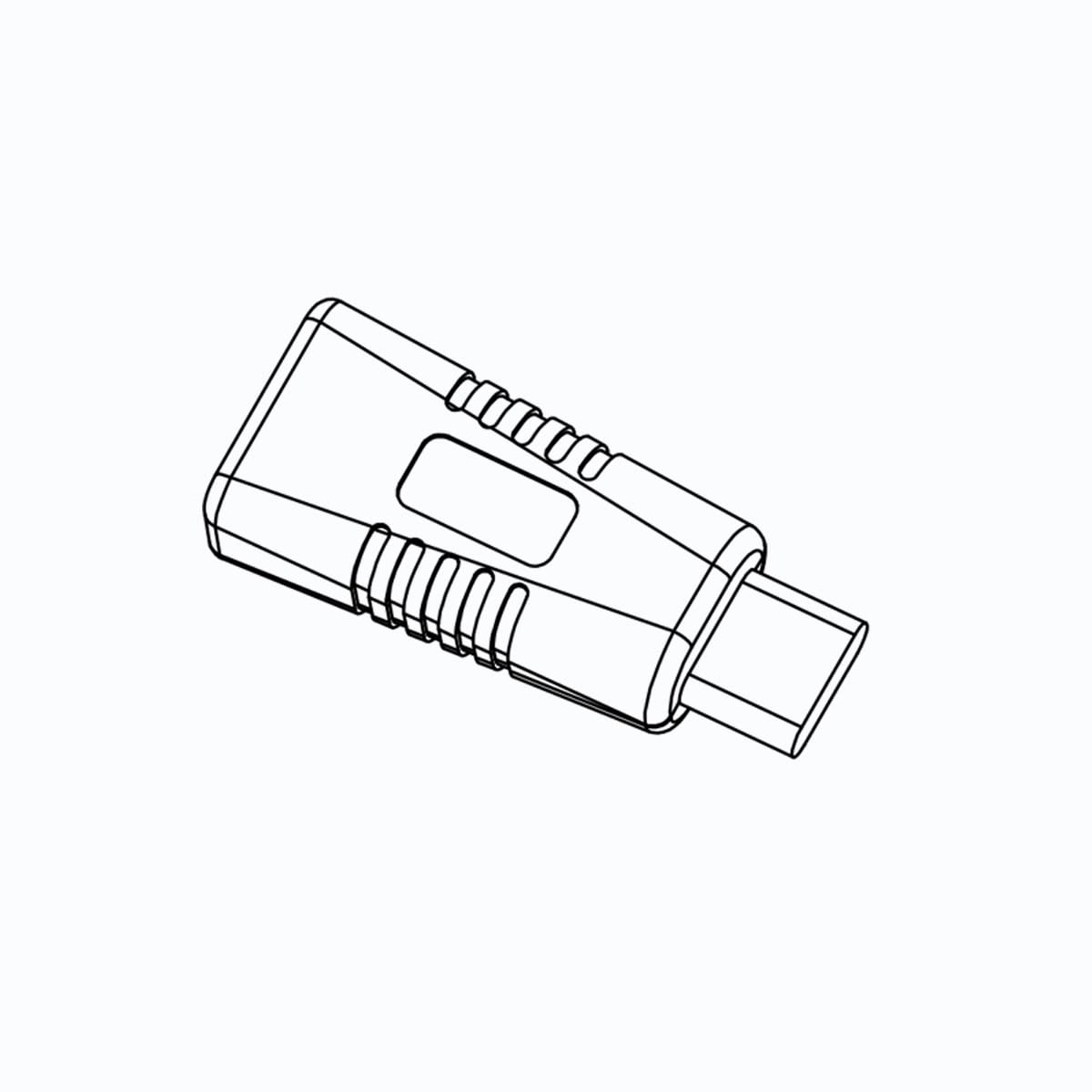 ZJKJHJY Type-C Male to Mini USB Female Adapter [2 Pack]