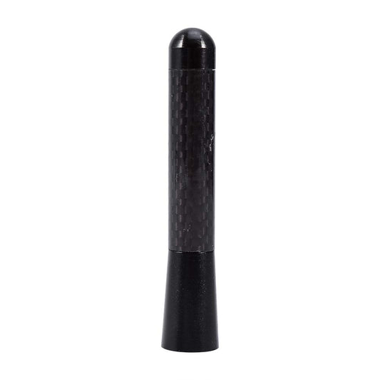 Keenso 80mm/120mm Black Carbon Fiber Screw Aluminum Car Short Radio Antenna Set Universal Aluminum Receiving Antenna Auto Accessories Antennas