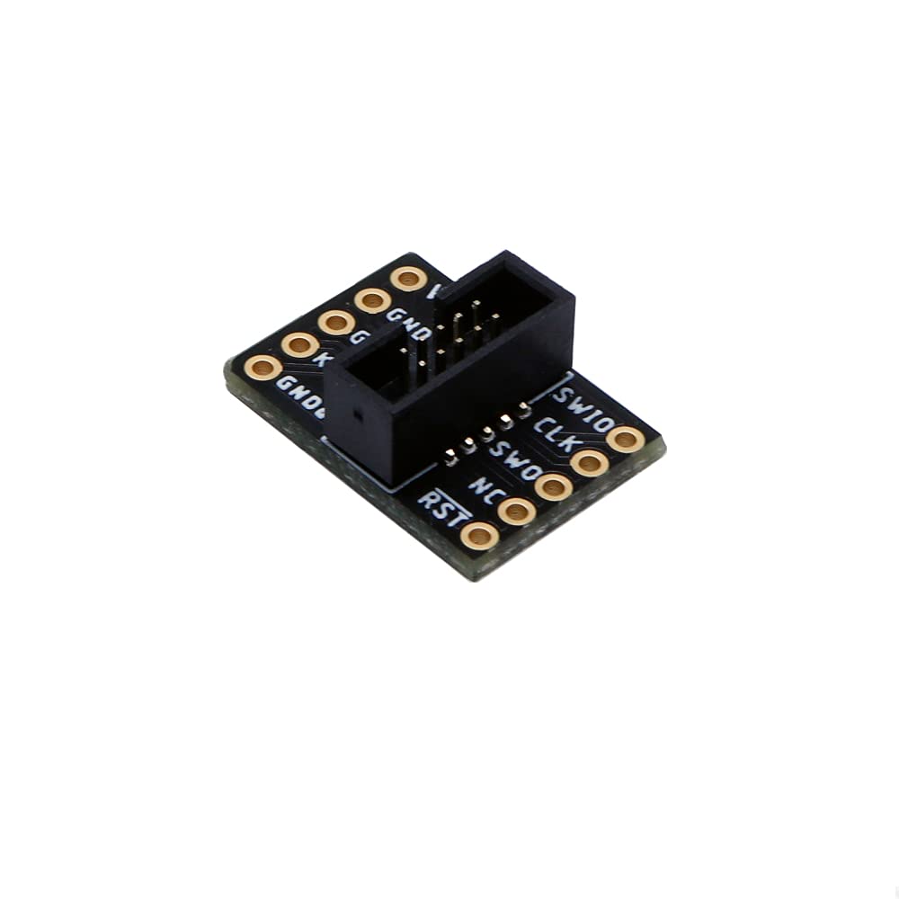 Treedix 2pcs JTAG Breakout Board Adapter Converter SWD Breakout Jtag Debug Board with 2 Row 1.27mm Pitch 10pins Female to Female IDC Connector Flat