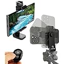 KobraTech iPhone Tripod Mount Adapter - Fits Any Smartphone - Includes Bluetooth Remote Shutter - UniMount 360 Universal Phone Holder for Tripod