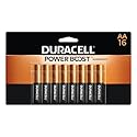 Duracell Coppertop AA Batteries with Power Boost Ingredients, 16 Count (Pack of 1) Long-lasting Alkaline Double AA Battery for Household and Office…