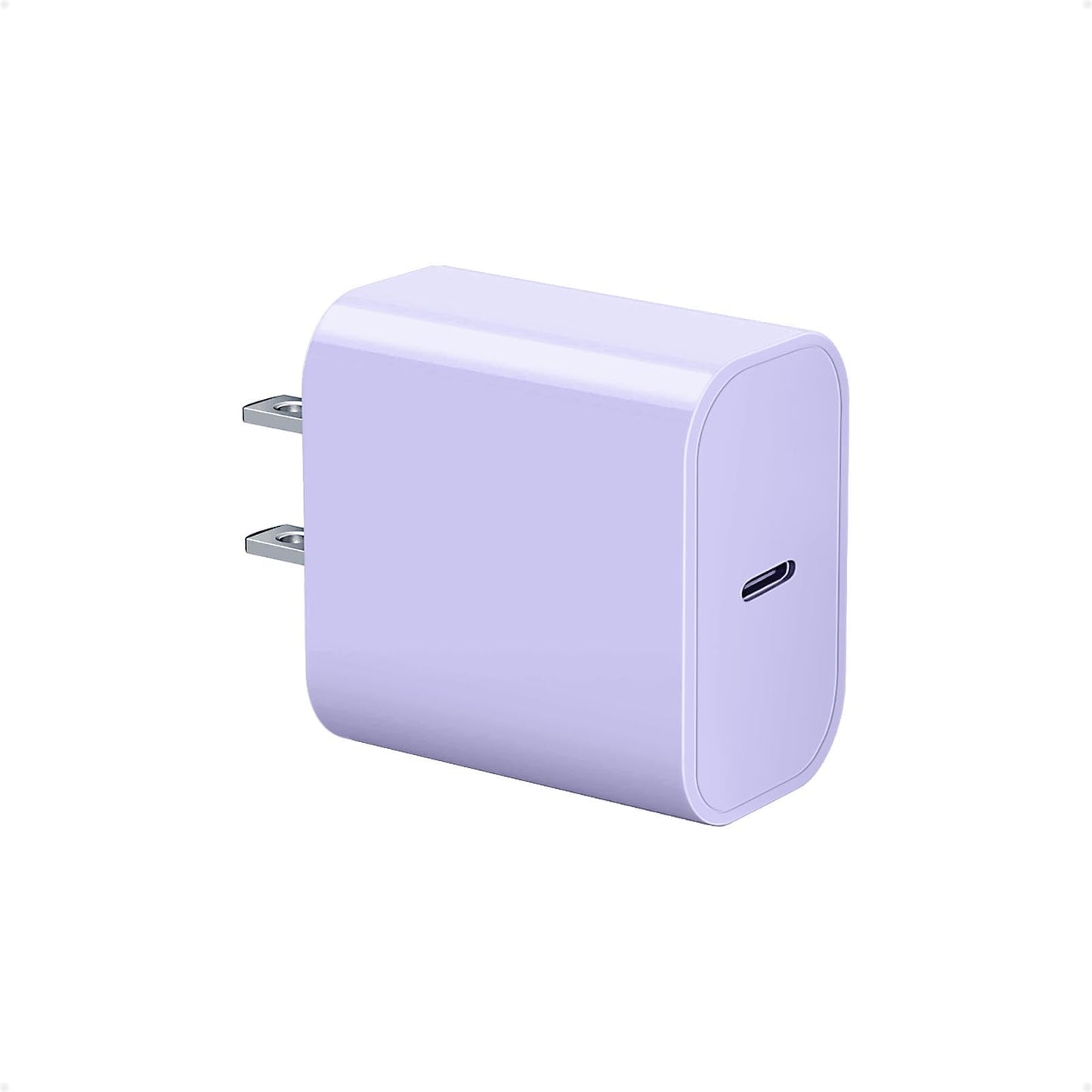 Fast USB-C Charger Block 20W for iPhone 17/16/15 Charger, Apple Watch/iWatch Series Ultra/11/10/9/8/7/6/SE/SE2/SE 3, Type-C PD Fast Charging USBC