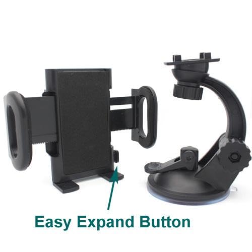 Fonus Car Mount Windshield Holder Compatible with iPhone 16/Pro/Max/Plus, Glass Cradle Swivel Dock Suction