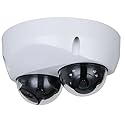 eSecure OEM 2 × 4MP Dual-Directional No-Splicing AI Network Camera, Deep Learning, 2.8mm Fixed Lens Security IP PoE Multi-Sensor Face Detection SMD