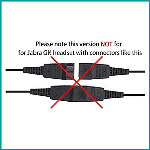 U10P Adapter Cable Compatible with Plantronics QD Headsets Work with Polycom VVX Shoretel NEC Aastra Nortel Digium Phones
