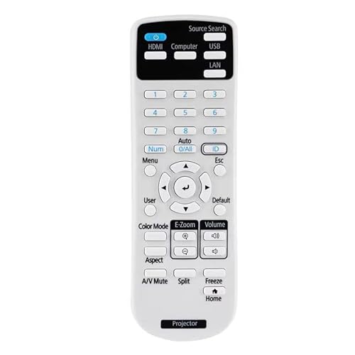 219863500 Replacement Remote Control for Epson BrightLink 725Wi/ 1485Fi, EX3280, EX9230, Home Cinema 880, PowerLite 118/ 119W/ 982W, Pro EX7280, Pro