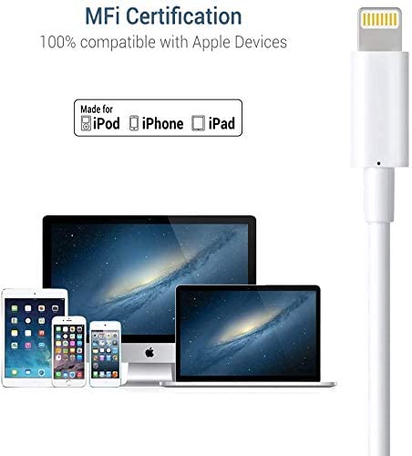Marchpower Lightning Cable MFi Certified, 3Pack 6FT iPhone Charging Cable, USB A to Lightning Charger Cable for iPhone 14 Plus 13 Pro Max 12 11 Pro…