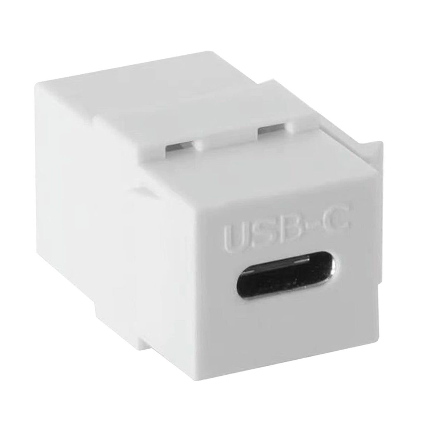 OUYFBO USB C Keystone Jack Inserts,(3-Pack) USB 3.1 Type-C Module Coupler Adapters Female to Female Keystone Insert Snap-in Connector Socket Adapter
