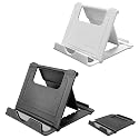 POQOD 2 Pack Cell Phone Stand, Foldable Phone Holder for Desk Compatible with Phone 15 14 13 12 11 Pro Xs Xs Max Xr X 8, Nintendo Switch, All Phones