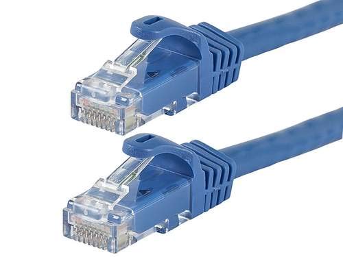 Patch Cord,Cat 6,Flexboot,Blue,100 ft.