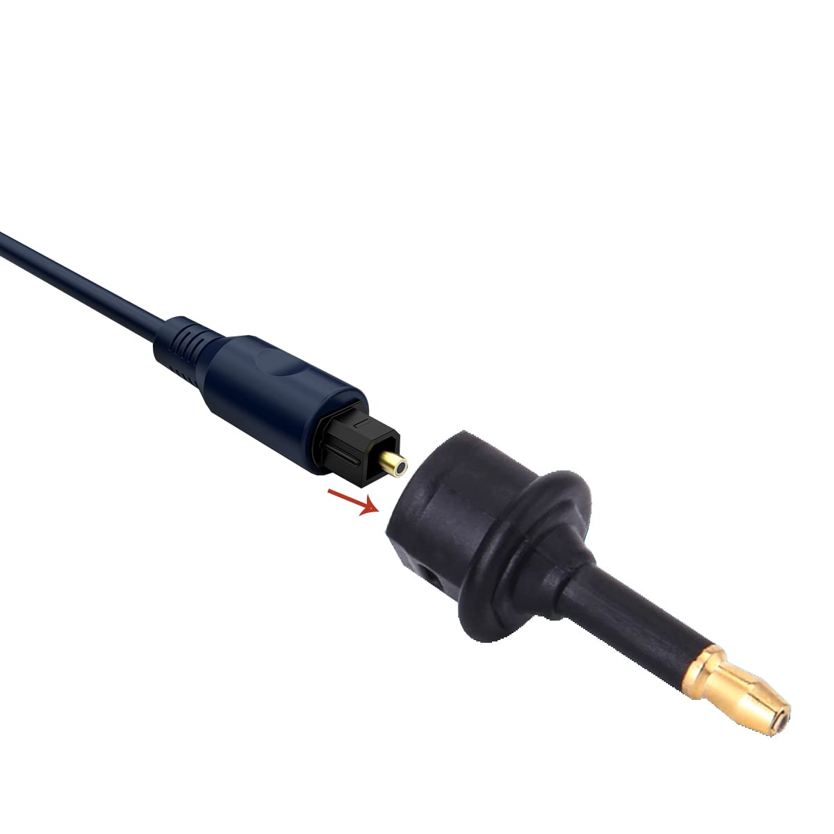 rgzhihuifz Digital Fiber Optic Toslink to 3.5mm Jack,Female to 3.5 mm Mini Male Optical Audio Connector Adapter?3pack?