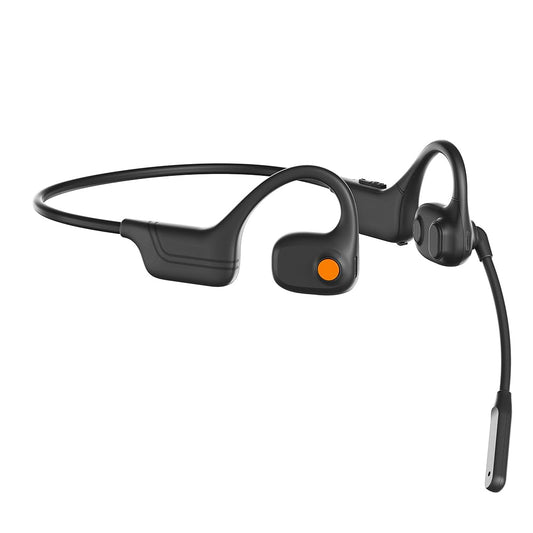 AYI Open Ear Air Conduction Bluetooth Headphone Dual Mic Rotatable Boom Mic Active Noise Cancellation IPX5 Waterproof Bluetooth 5.4 Pain-Free Design…