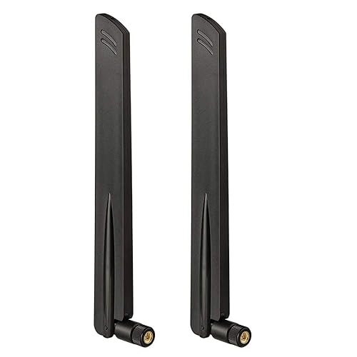 Eightwood 2.4GHz 5GHz WiFi Antenna Dual Band SMA Male Antenna (2-Pack) for Car Trailer Backup Cameras Wireless Security Cameras