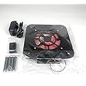 Mac mini Radiator Cooling Fan Wind Speed Enhancement Modified Double Deck Acrylic Chassis,Mini Radiator Overclock Base with 12cm Silent Fan