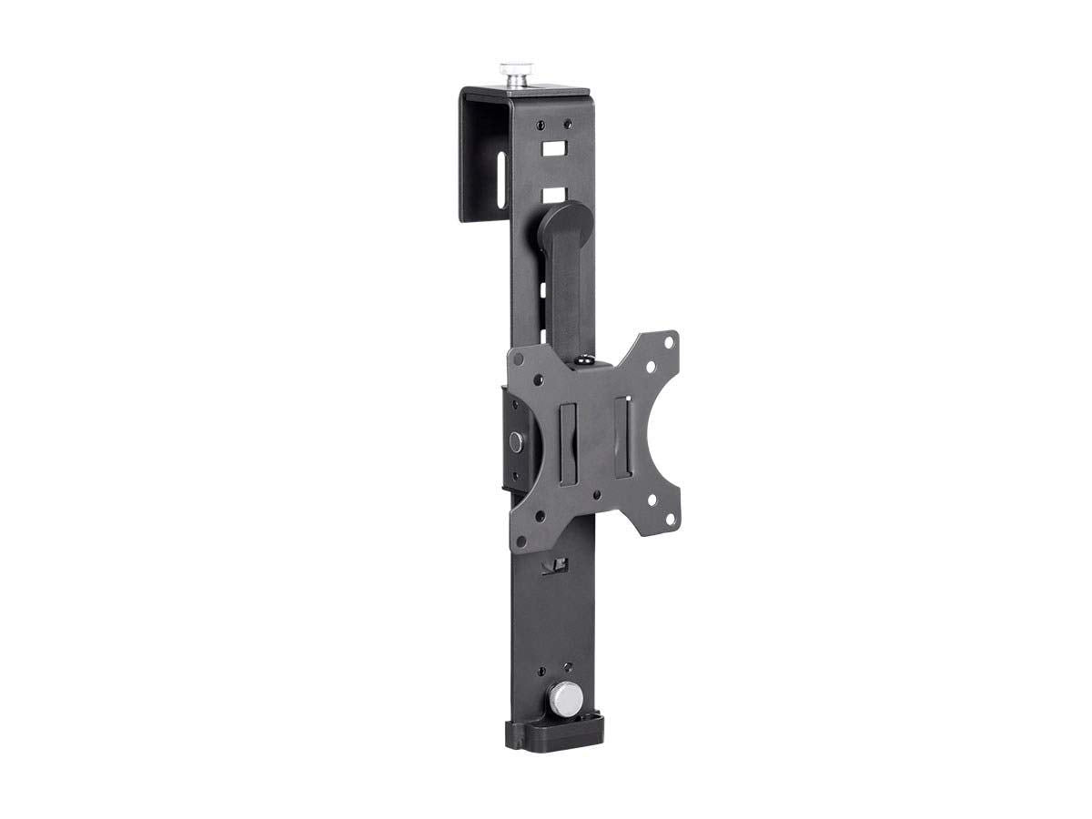 Monoprice Cubicle Flat Panel Monitor Mount - 10 Easy Height Adjustments, Up to 17.6lbs, Black - Workstream Collection