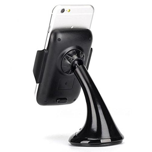 Premium Car Mount Holder Windshield Dash Cradle Stand Window Glass Swivel Dock Strong Suction for Simple Mobile Samsung Galaxy J3 Luna Pro - Simple