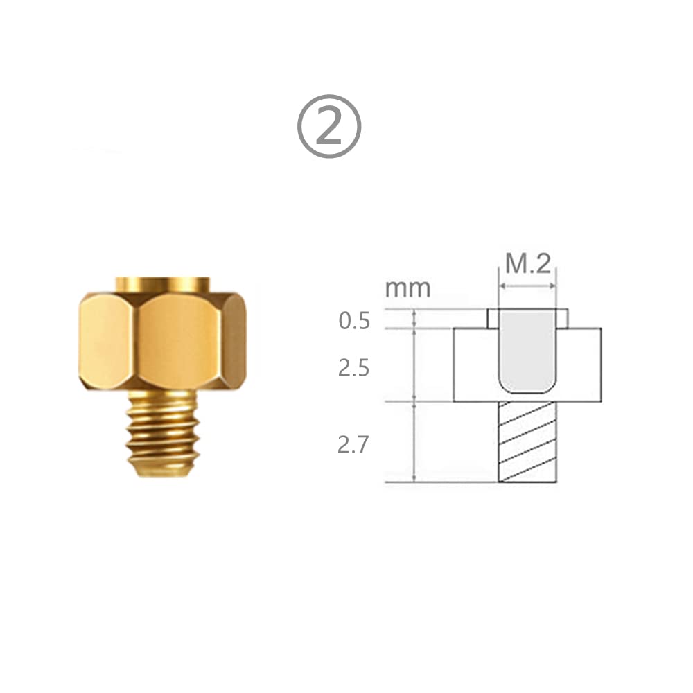 M.2 SSD Mounting Screws Kit for PS5 and Asus Gigabyte ASRock Msi Motherboards Copper?40pcs?