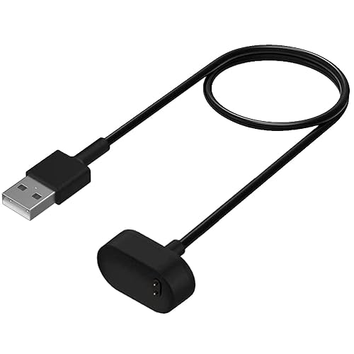 EXMRAT Compatible with Fitbit Inspire Charger, Replacement Charging Cable Cord for Fitbit Inspire & Inspire HR Fitness Tracker (Black)
