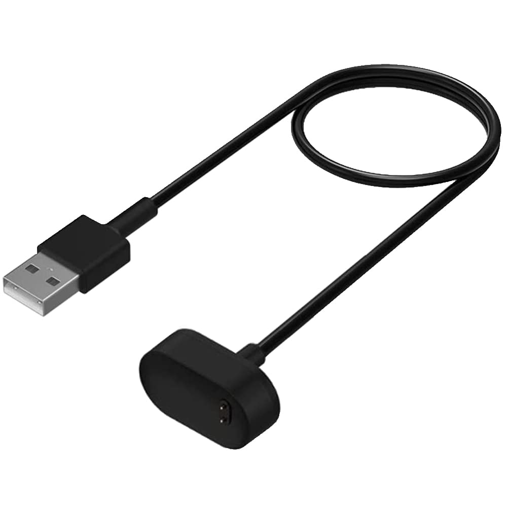 EXMRAT Compatible with Fitbit Inspire Charger, Replacement Charging Cable Cord for Fitbit Inspire & Inspire HR Fitness Tracker (Black)